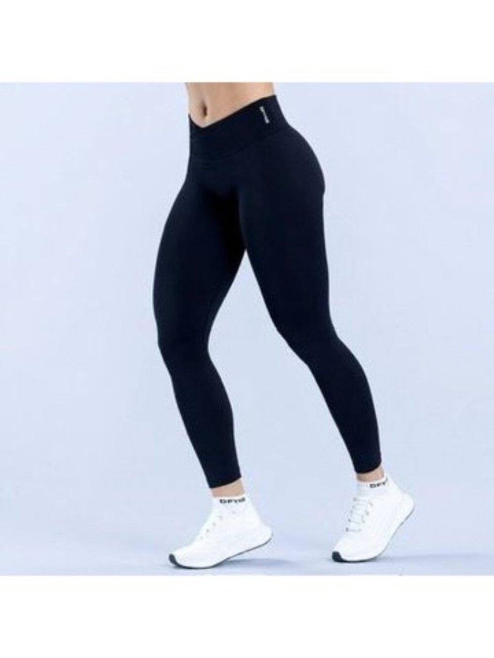 DFYNE Womens Sz M Impact Black Seamless Scrunch Butt High Waist Gym Leggings